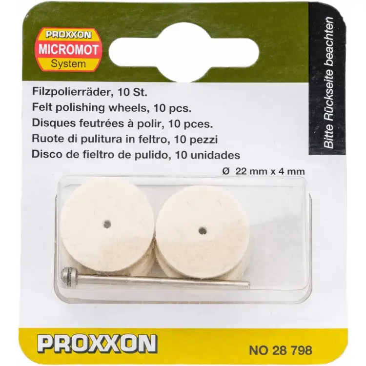 Полировальные насадки Proxxon PR- 28798 Полировальные насадки Proxxon PR- 28798