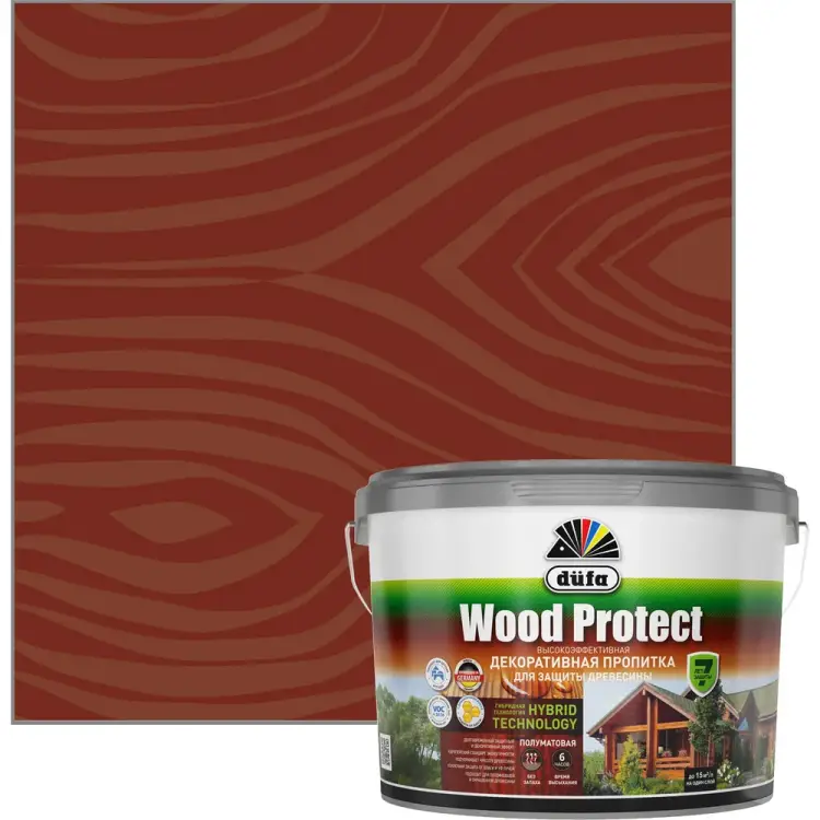 Пропитка для защиты древесины Dufa Wood Protect МП000015764