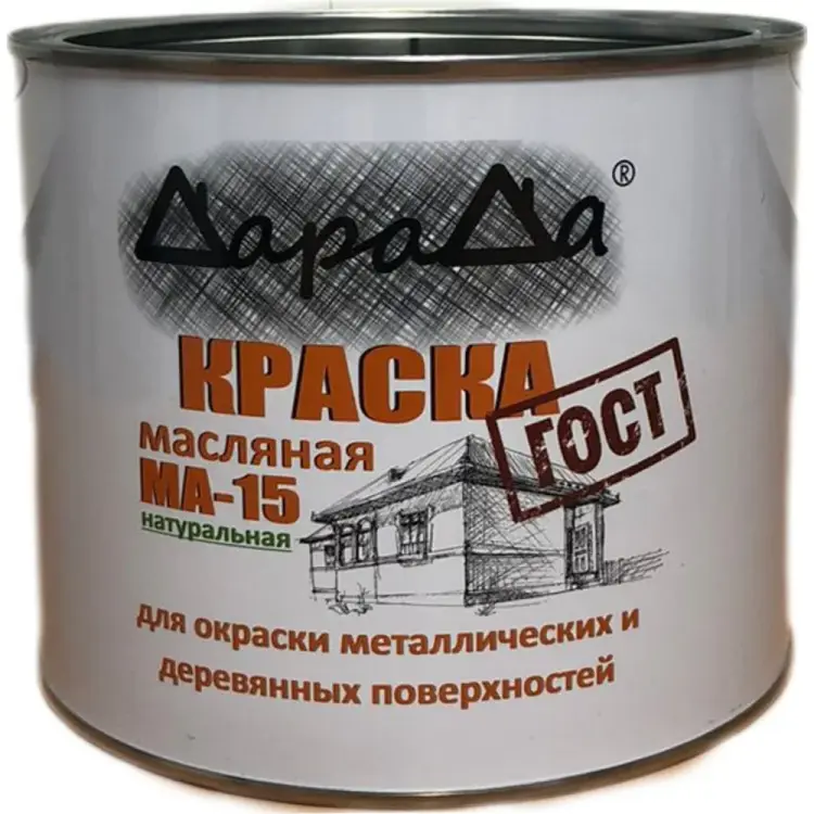 Масляная краска ДараДа МА-15 DMA15G18 Масляная краска ДараДа МА-15 DMA15G18
