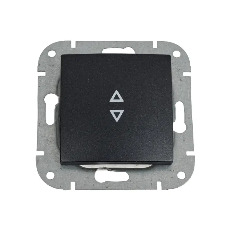 Механизм одноклавишного выключателя BYLECTRICA УЮТ С610-553 графит