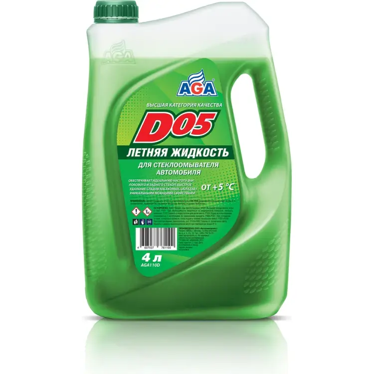 Летняя стеклоомывающая жидкость для автомобилей AGA AGA110D