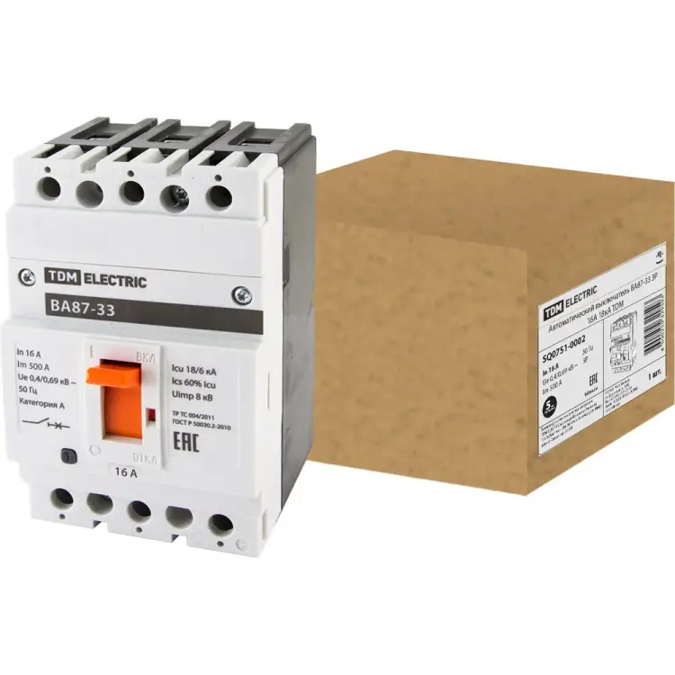 Автоматический выключатель TDM ELECTRIC ВА87-33 SQ0751-0002