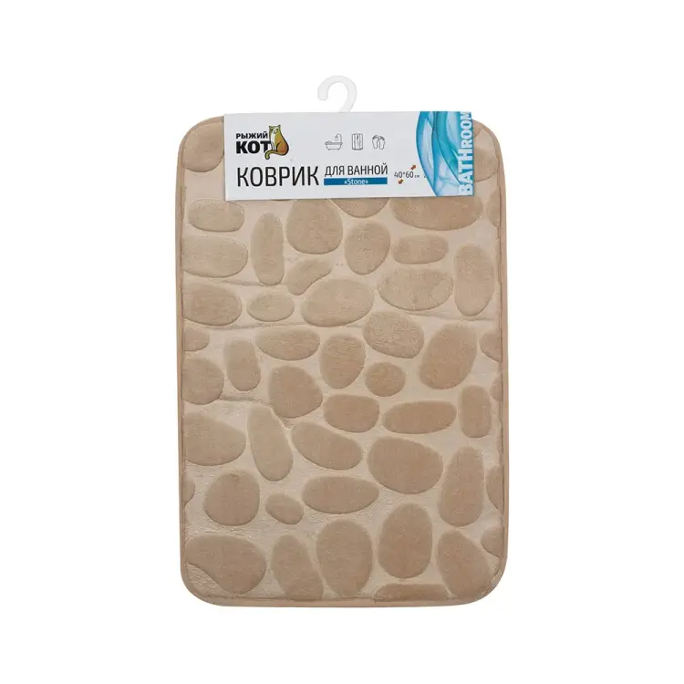 Коврик для ванной Рыжий кот Stone 102514