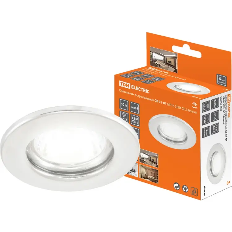 Встраиваемый светильник TDM ELECTRIC СВ 01-01 SQ0359-0022