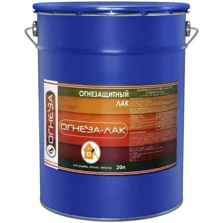 Огнезащитный акриловый лак для древесины и материалов из неё ОГНЕЗА ОГНЕЗА-ЛАК-ОД 105061
