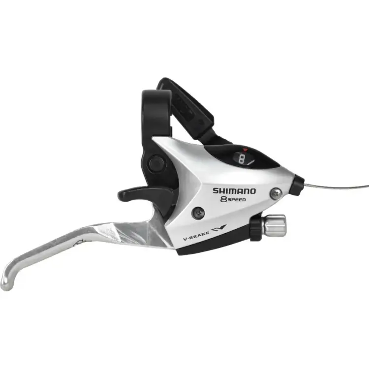 Шифтер/ручка тормоза Shimano ST-EF50-8R, правая, 8-передач, трос 2000мм, серебристый HQ-0013898