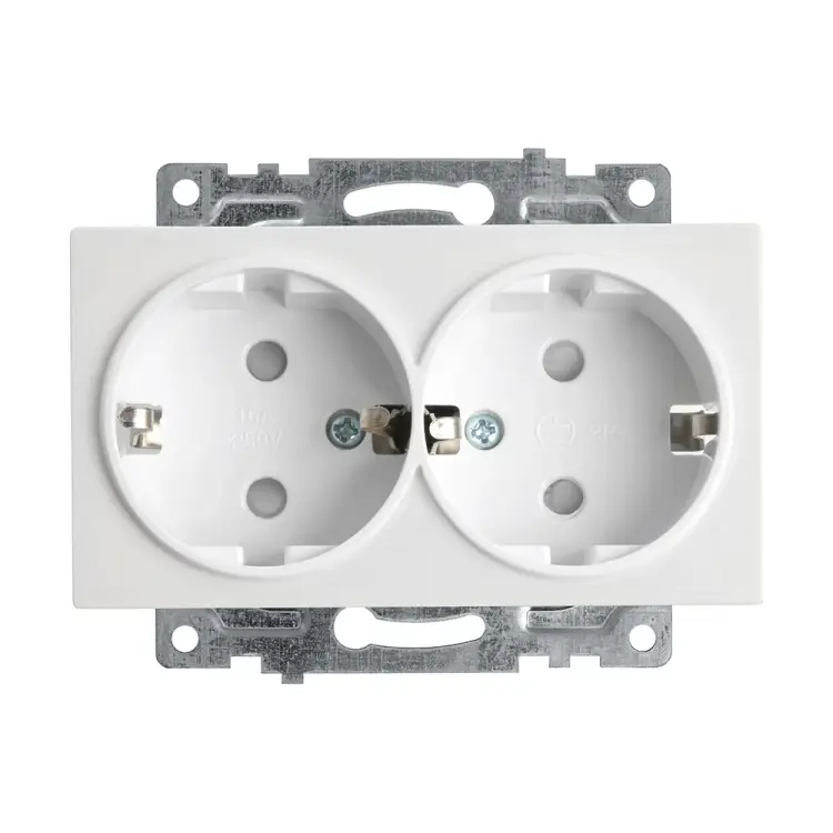 Двухместная розетка STEKKER GLS16-7114-01 Катрин 39574