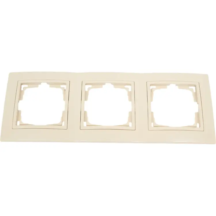 Трехместная рамка BYLECTRICA УЮТ ЮЛИГ.735212.281-40 бежевый