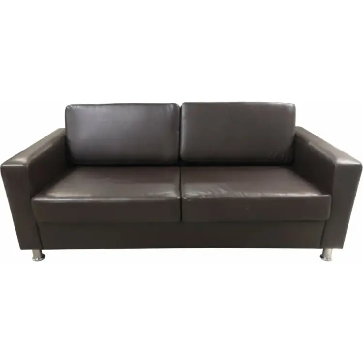 Трехместный диван Мягкий Офис коричневый ВТС303ШК