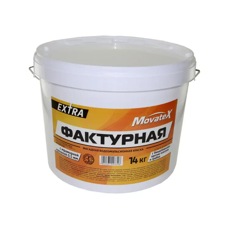 Фактурная водоэмульсионная краска Movatex EXTRA Т13334 Фактурная водоэмульсионная краска Movatex EXTRA Т13334