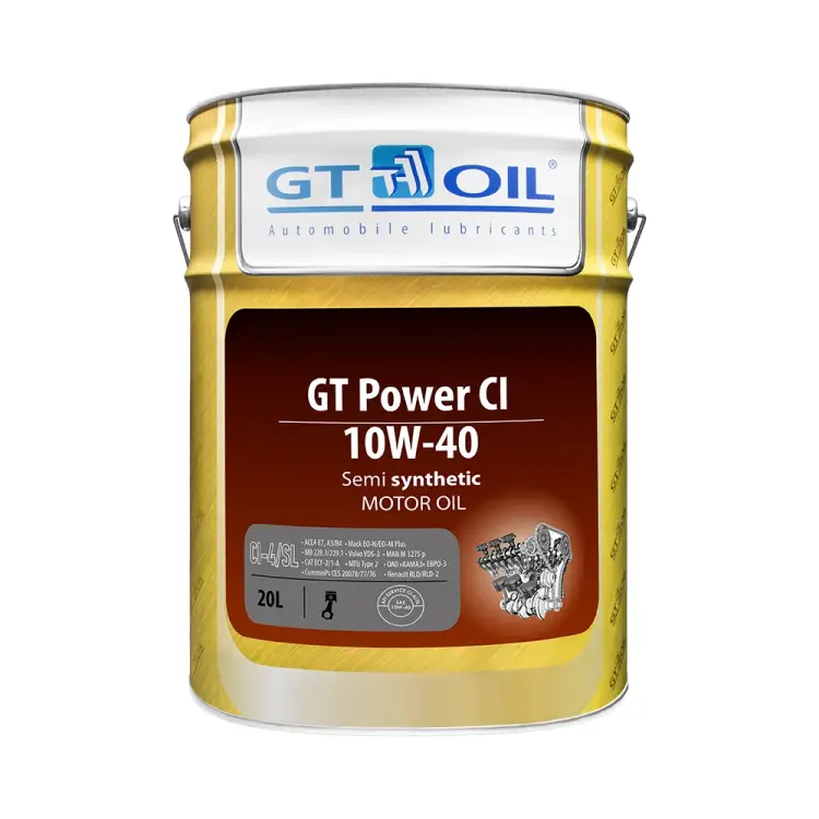 Масло GT OIL Power CI SAE 10W-40 API CI-4/SL 8809059407073