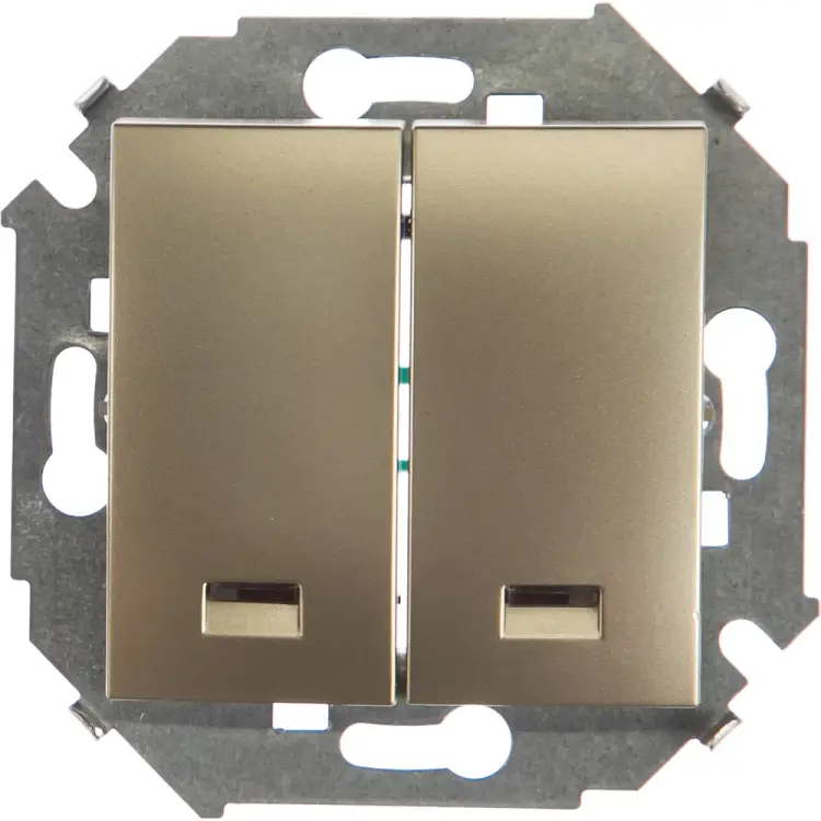 Двухклавишный выключатель Simon 1591392-034