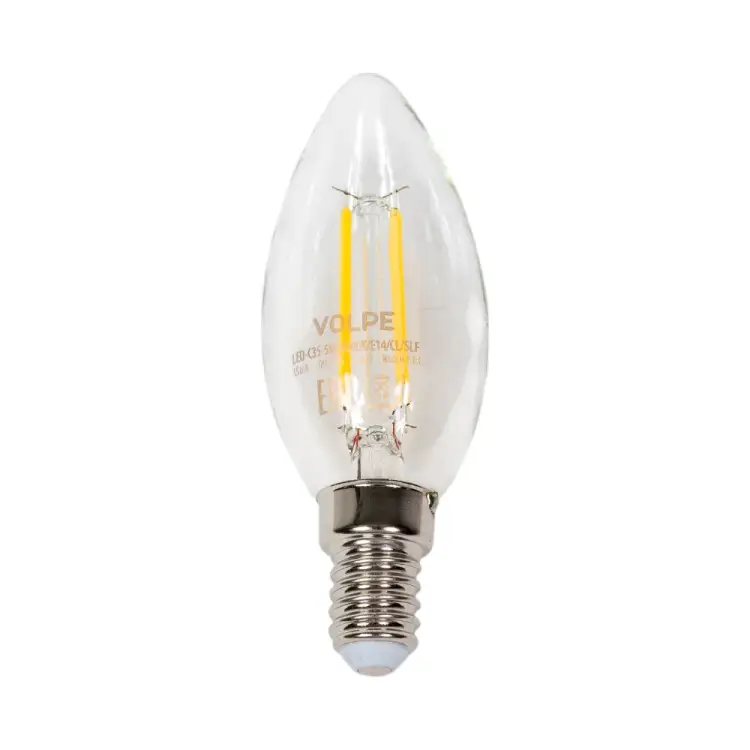 Светодиодная лампа Volpe LED-C35-5W/4000K/E14/CL/SLF UL-00008325