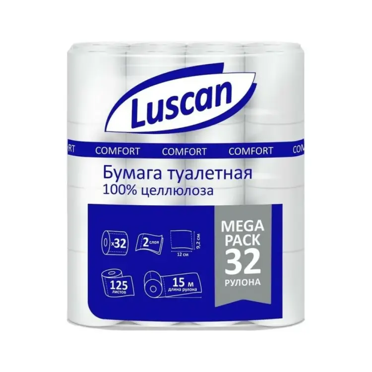 Туалетная бумага Luscan Comfort Megapack 1592211 Туалетная бумага Luscan Comfort Megapack 1592211