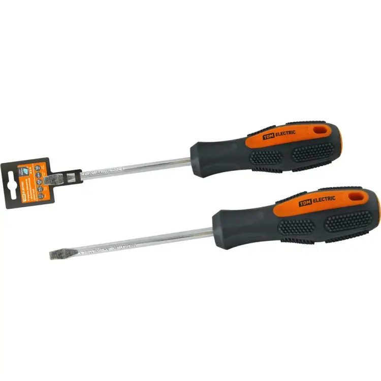 Шлицевая двухкомпонентная отвертка TDM ELECTRIC Алмаз SQ1006-1007