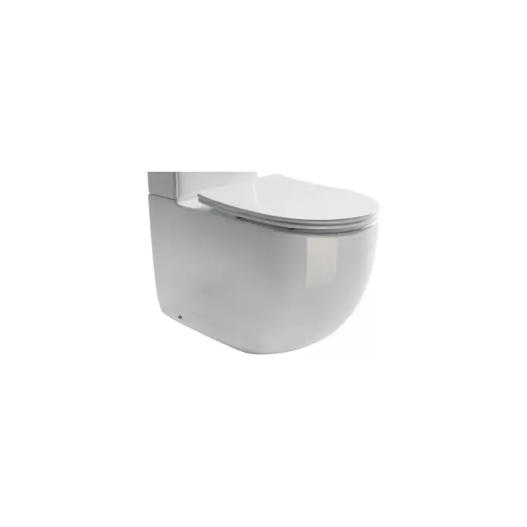 Напольная пристенная чаша унитаза Ceramicanova METROPOL Rimless CN4001-B