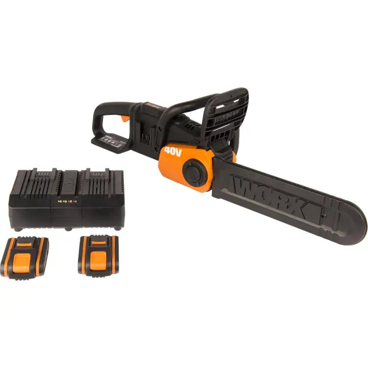 Бесщеточная аккумуляторная цепная пила WORX WG384E Бесщеточная аккумуляторная цепная пила WORX WG384E