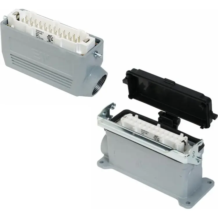 Прямоугольный промышленный разъем Mete Enerji H24E-AM-DCF 685643K Прямоугольный промышленный разъем Mete Enerji H24E-AM-DCF 685643K
