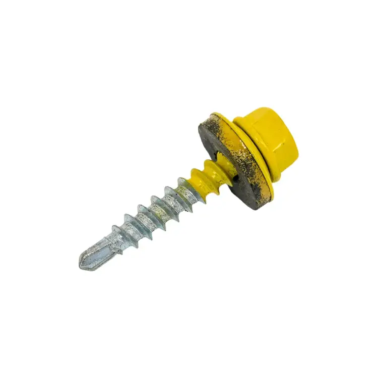 Кровельный саморез качественный крепеж 4,8/29 RAL1018200 (200 шт.) 1000193