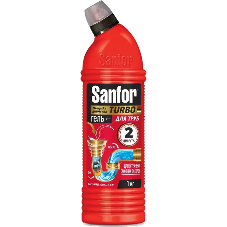Средство для труб SANFOR TURBO 21620