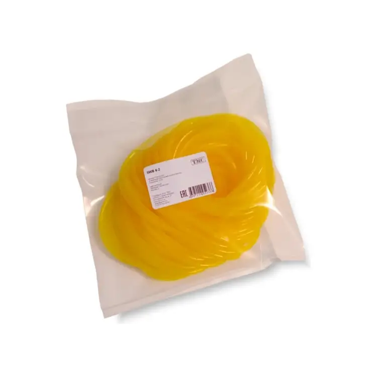 Спиральная пластиковая оплетка PARLMU SWB 10-2, полиэтилен, размер 10, бухта 8 m, цвет желтый PR4200400