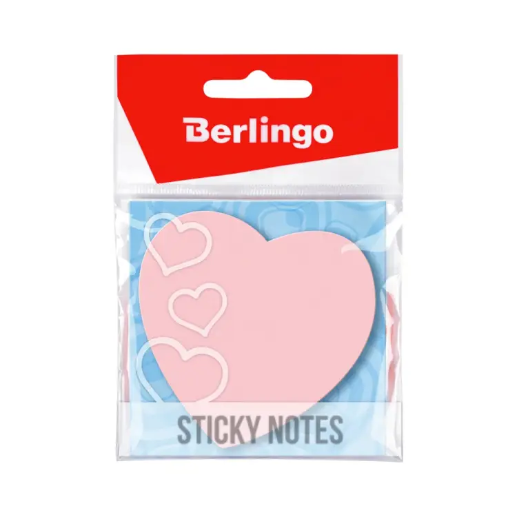 Самоклеящийся блок Berlingo Сердце LSz_76033