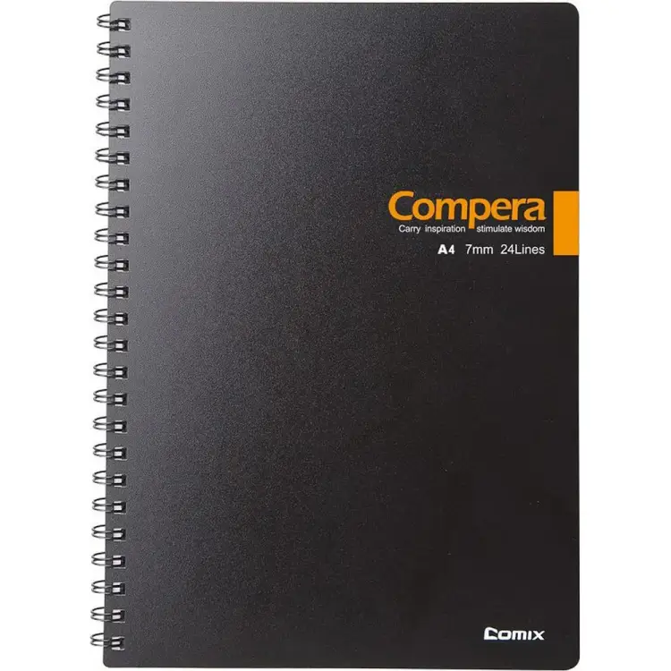 Блокнот COMIX Compera Bond CPA4807 BLK/OR