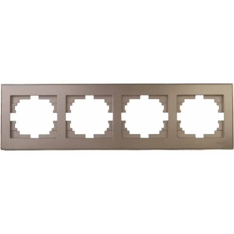 Четырехместная горизонтальная рамка Lezard RAIN 703-3131-149