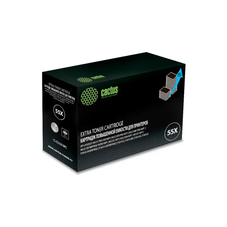 Лазерный картридж для hp lj p3015 Cactus ce255xx 1086945