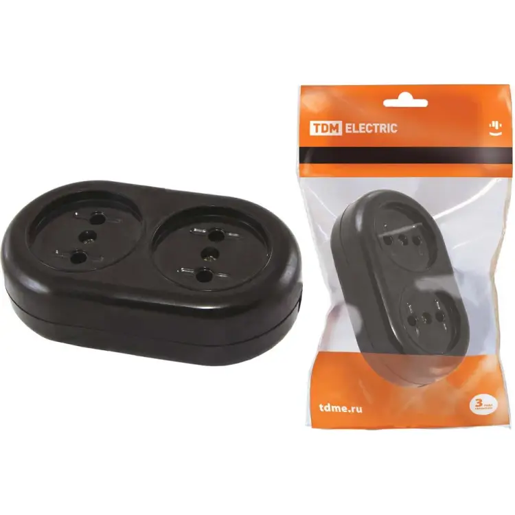 Розеточная колодка TDM ELECTRIC Ретро SQ1806-0103