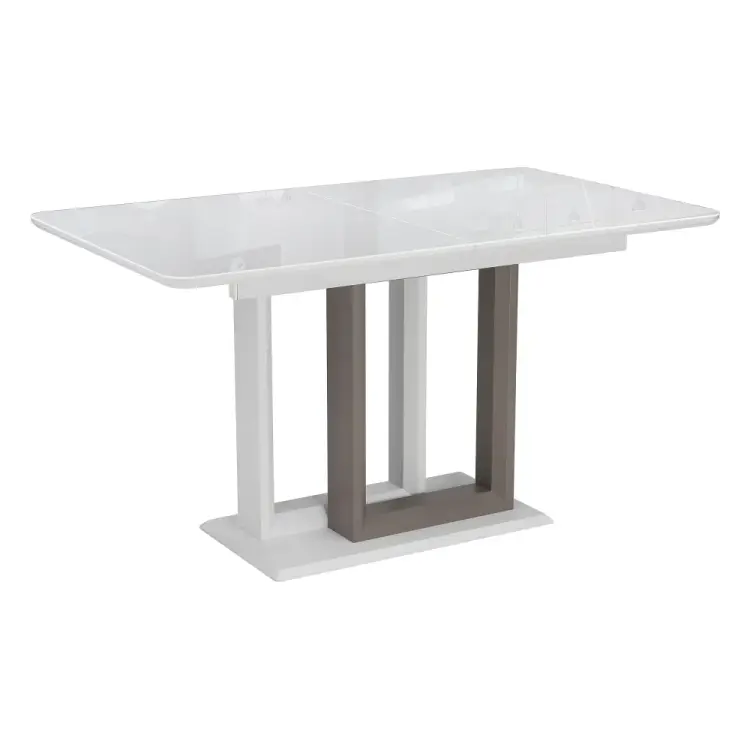 Стол Woodville Санса 140 грей / белая шагрень / грей 462118