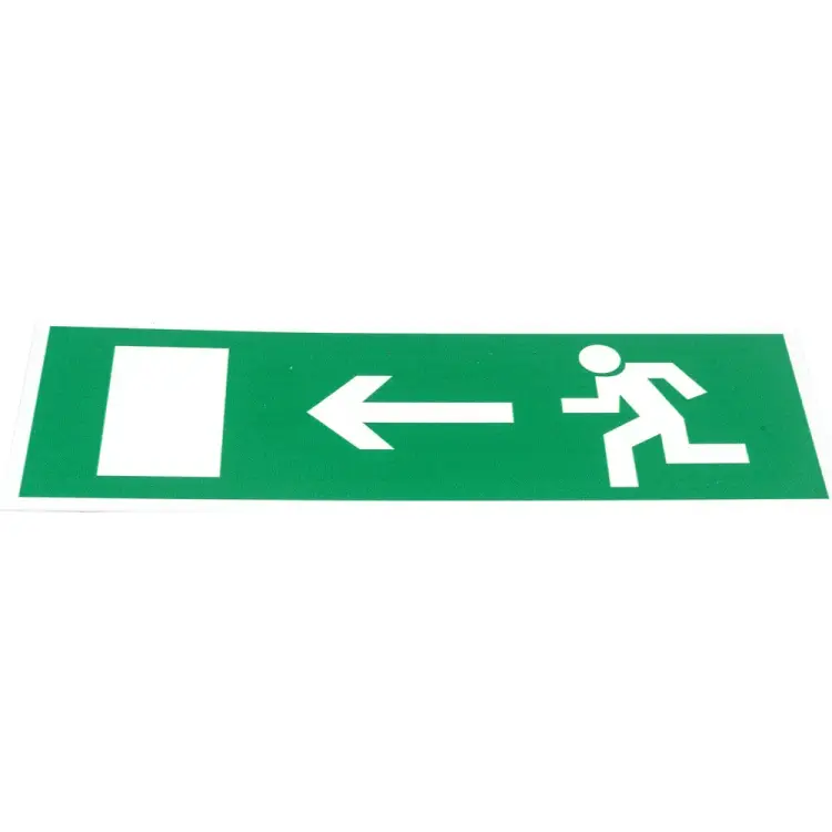 Табличка Контур Лайн Направление к эвакуационному выходу налево 12CF0401