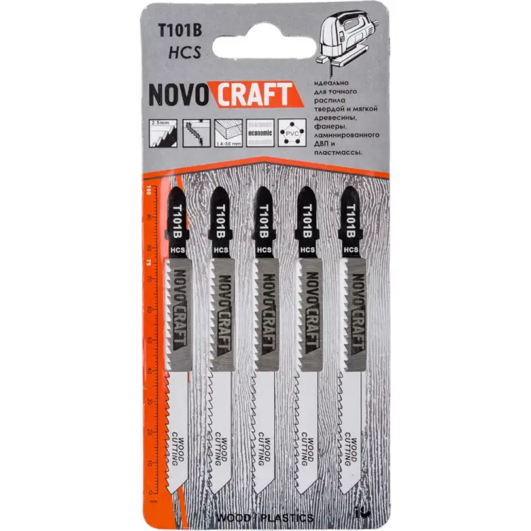 Пилка по дереву для лобзика NOVOCRAFT T 101 B T101BHCS Пилка по дереву для лобзика NOVOCRAFT T 101 B T101BHCS
