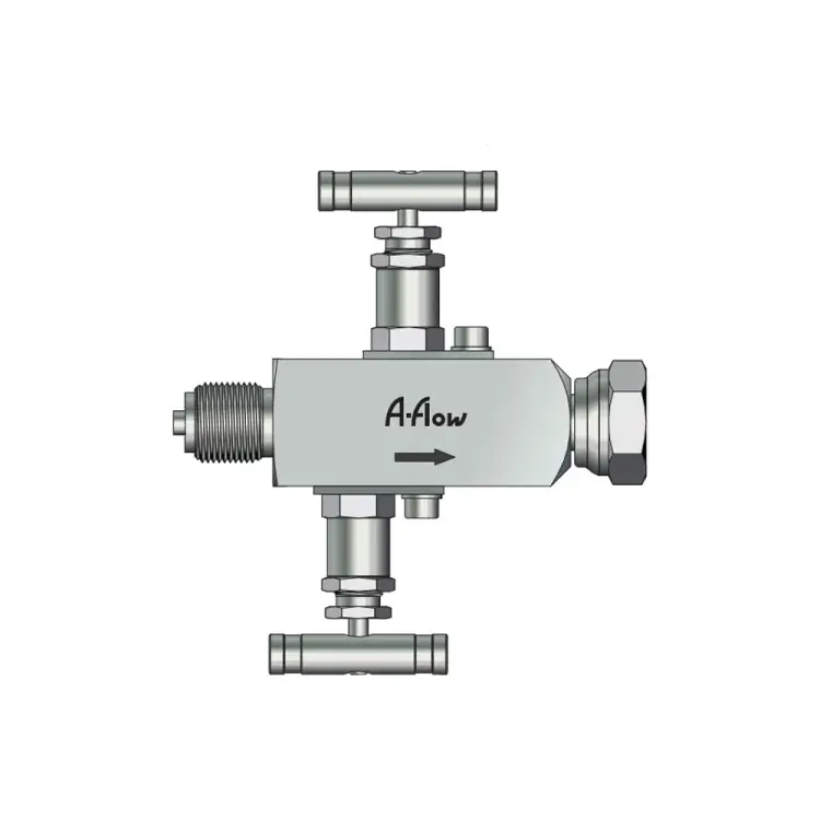 Манометрический двухвентильный манифольд A-Flow VNG2-MRF-8G Манометрический двухвентильный манифольд A-Flow VNG2-MRF-8G