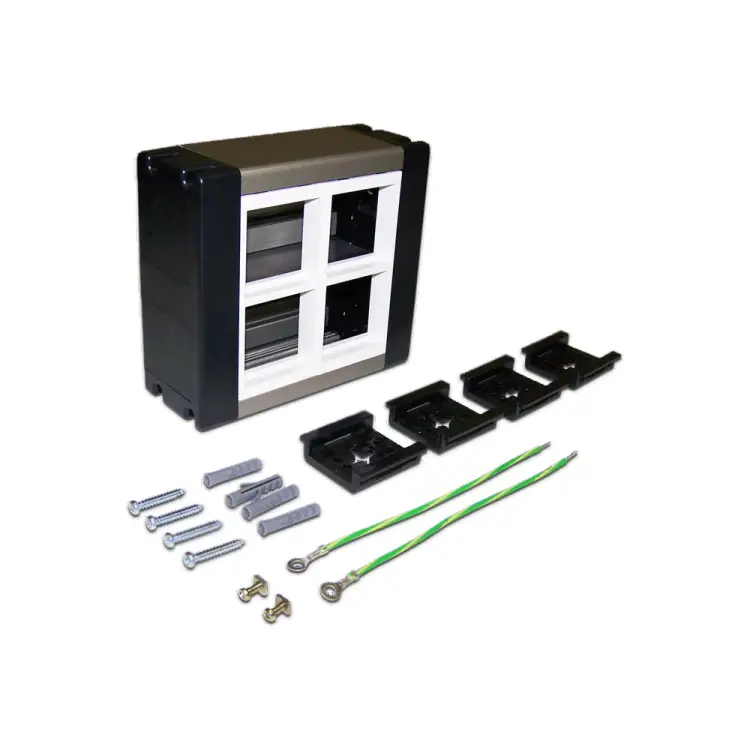 Сдвоенный настенный блок LANMASTER Mosaic LAN-WA-WBK2-F45/4