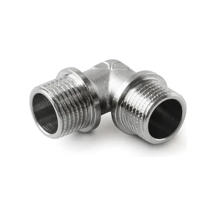 Латунный резьбовой угольник PRO AQUA 02-M15-M15x