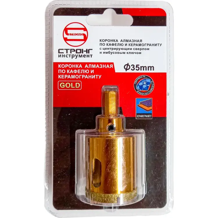 Алмазная коронка по керамике и стеклу Strong СТК-06700035