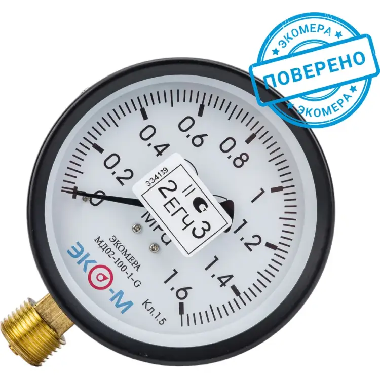 Манометр ЭКО-М Эконом МД02-100-G-1,6МПа-ЭИ