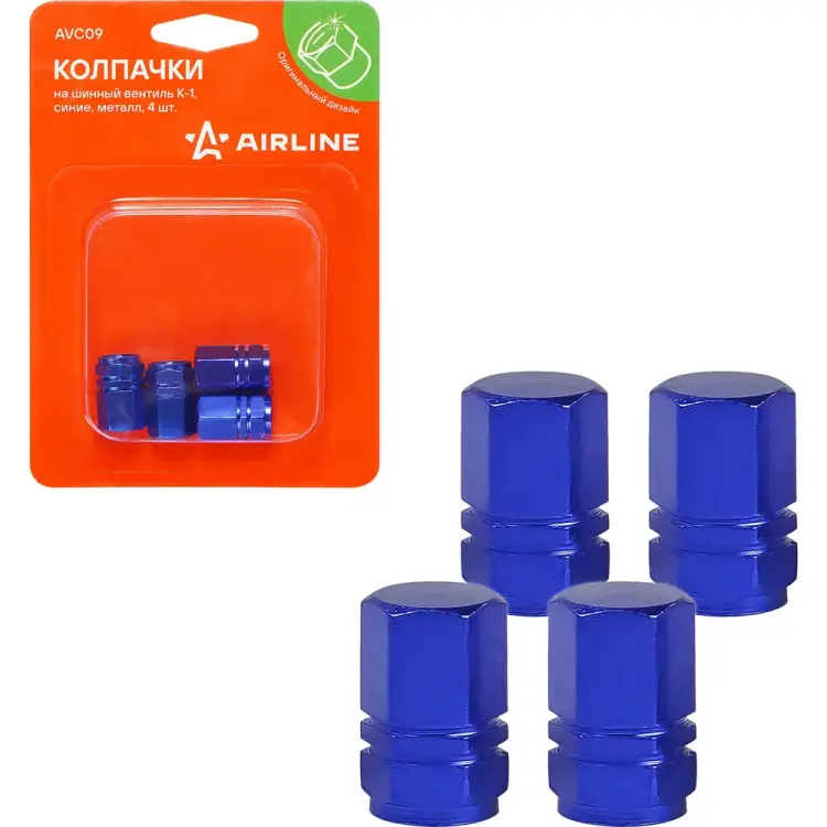 Колпачки на шинный вентиль Airline K-1 AVC09 Колпачки на шинный вентиль Airline K-1 AVC09