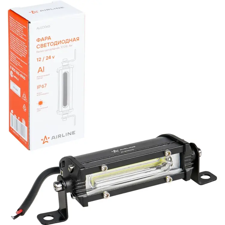 Однорядная светодиодная фара Airline ALED065