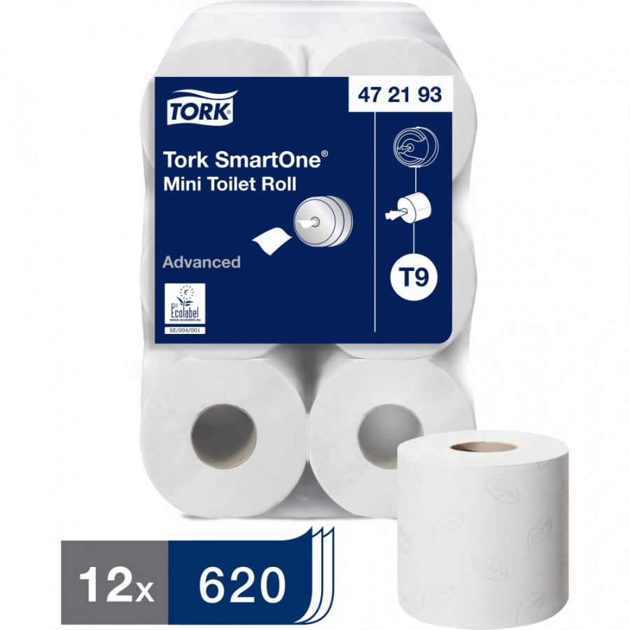 Двухслойная туалетная бумага TORK SmartOne Advanced