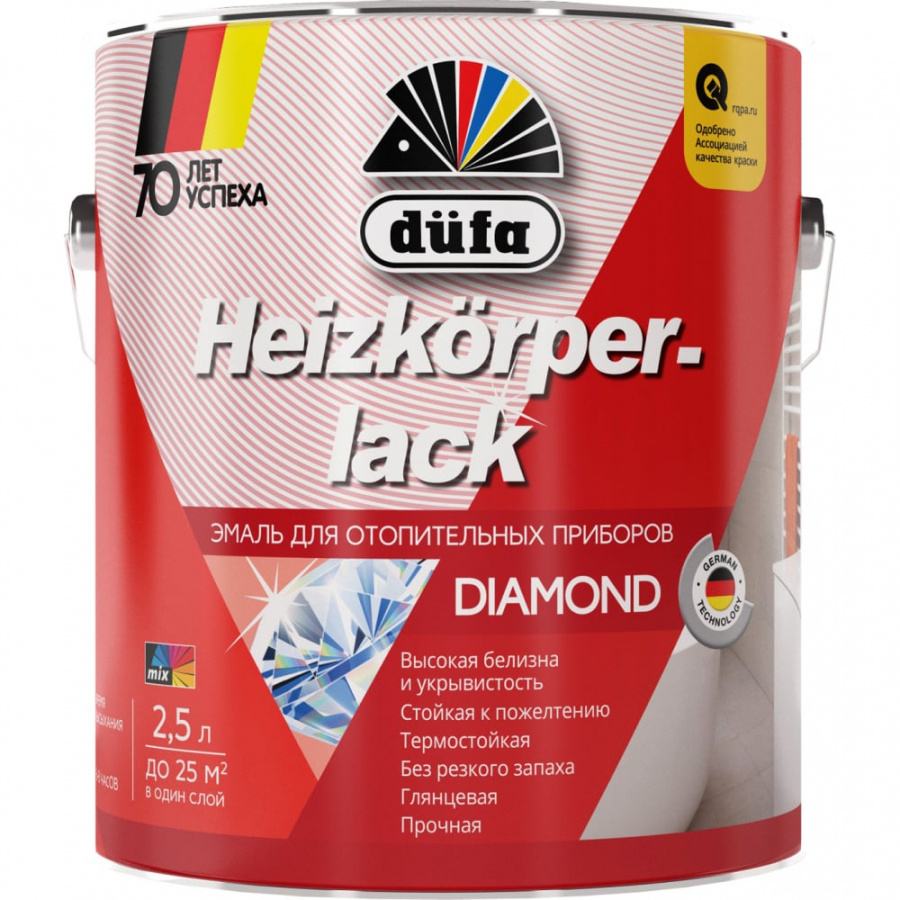 Эмаль для отопительных приборов Dufa HEIZKORPERLACK