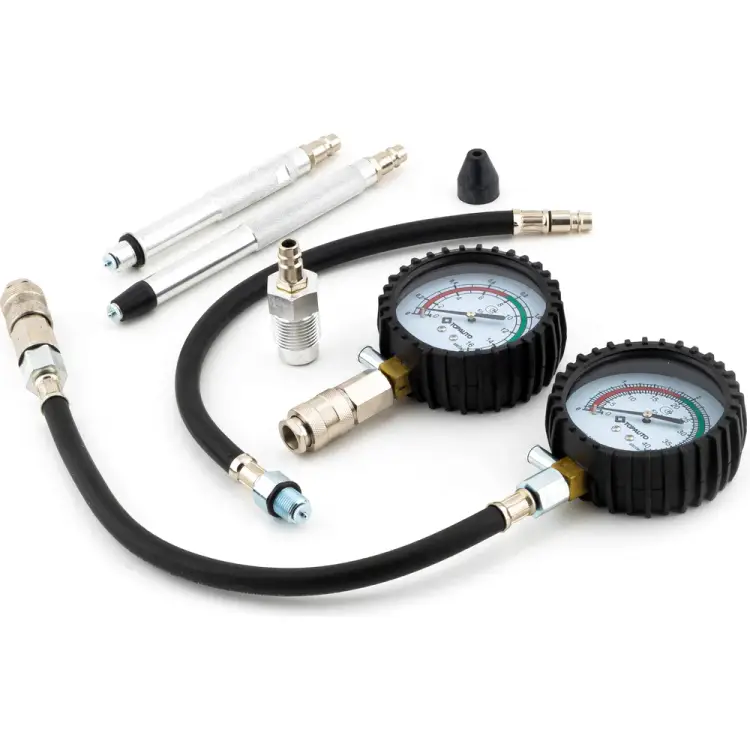 Набор для измерения компрессии TopAuto ПРО Бензин + Дизель 11555 Набор для измерения компрессии TopAuto ПРО Бензин + Дизель 11555