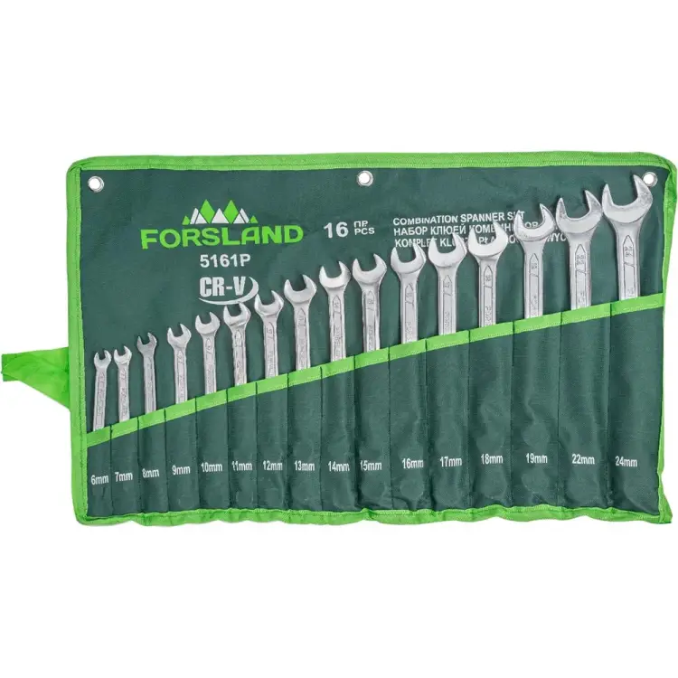 Набор комбинированных ключей Forsland 5161P(55045)