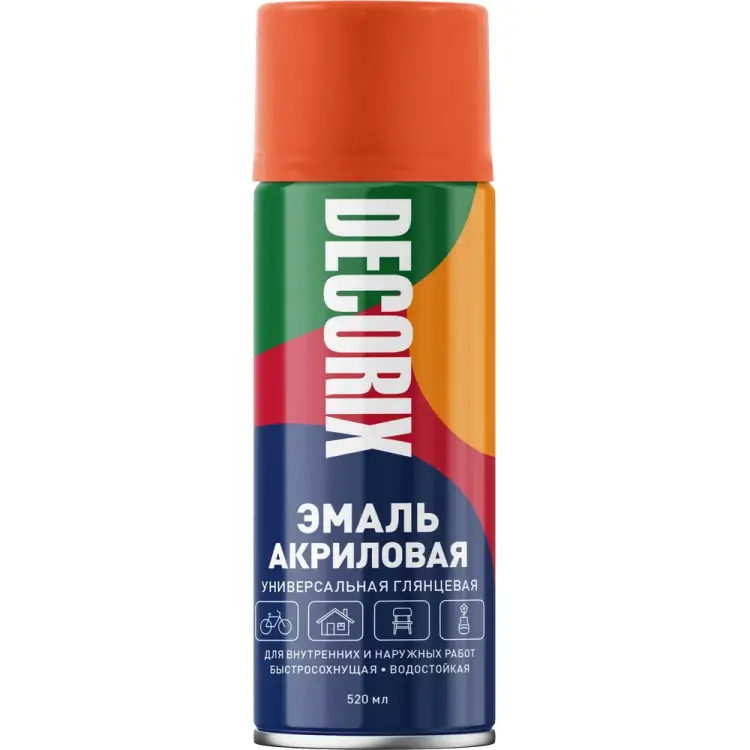 Универсальная аэрозольная акриловая эмаль Decorix 0101-03 DX Универсальная аэрозольная акриловая эмаль Decorix 0101-03 DX