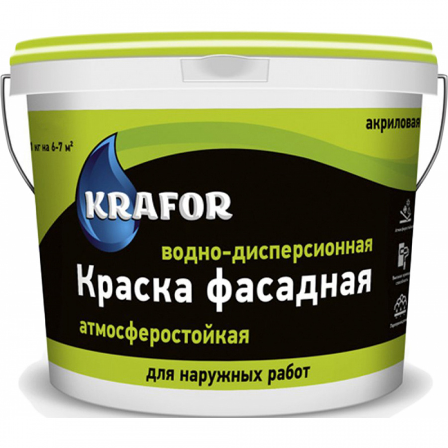 Фасадная водно-дисперсионная краска KRAFOR 30513