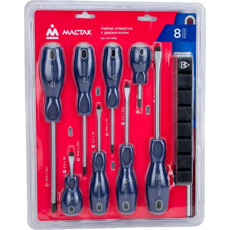 Набор отверток МАСТАК 04-8RB