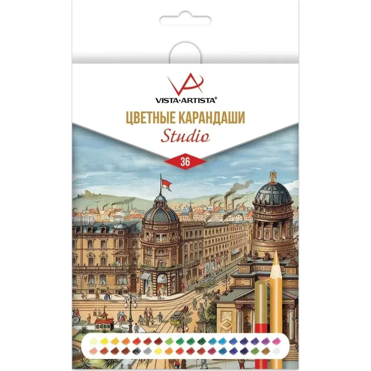 Набор цветных карандашей заточенный Vista-Artista 542175