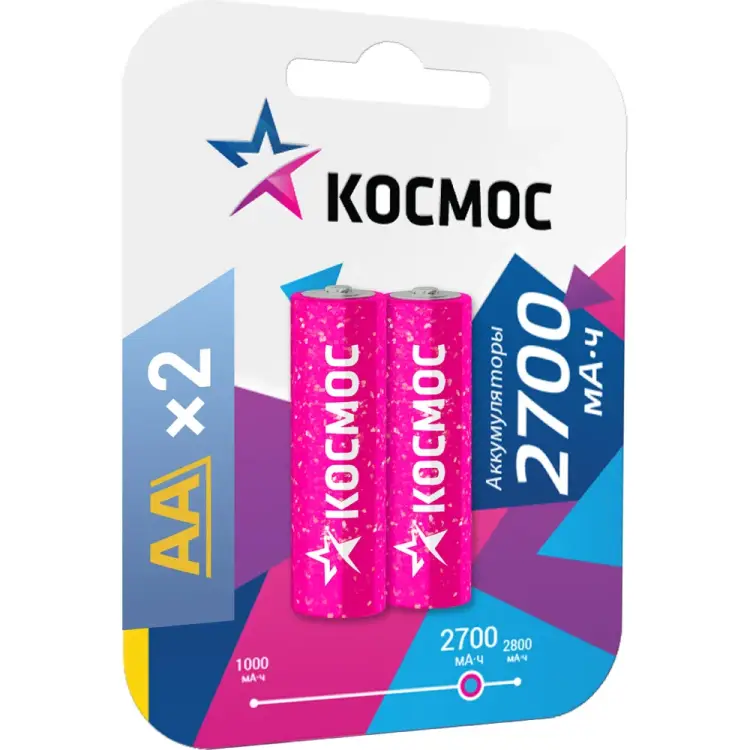 Аккумулятор КОСМОС R6 KOCR6NIMH2700MAH2BL
