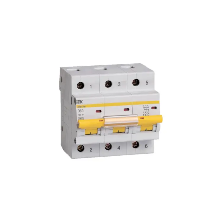 Модульный автоматический выключатель IEK ВА 47-100 MVA40-3-080-D